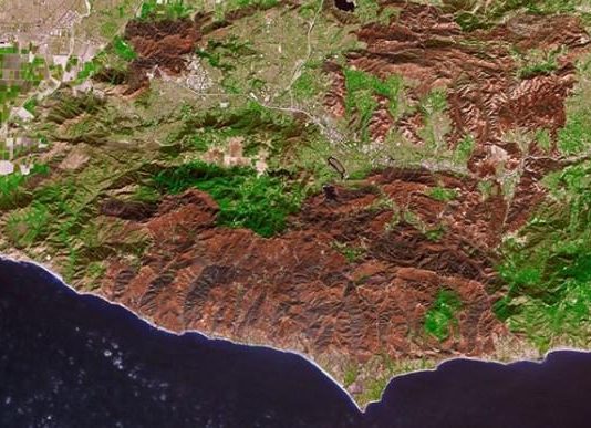 NASA показало на фото слід від пожеж в Каліфорнії