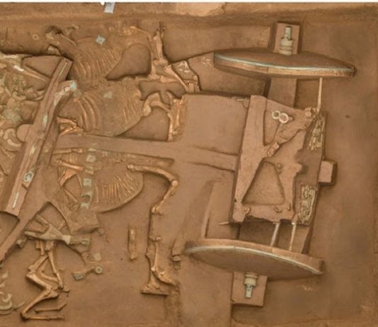 У Китаї по шматочках відновили найдавнішу бронзову колісницю